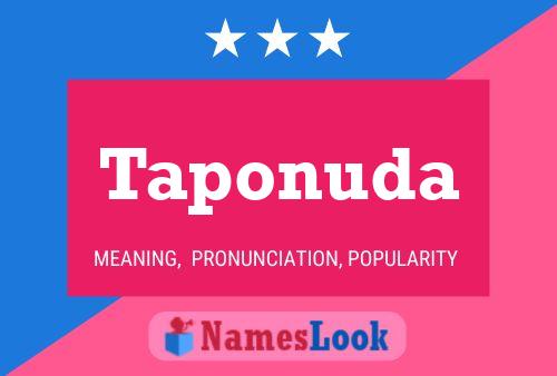 Taponuda Name Poster