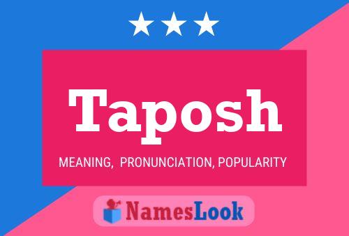 Taposh Name Poster