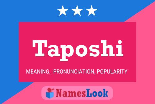 Taposhi Name Poster