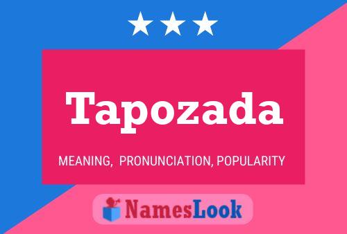 Tapozada Name Poster