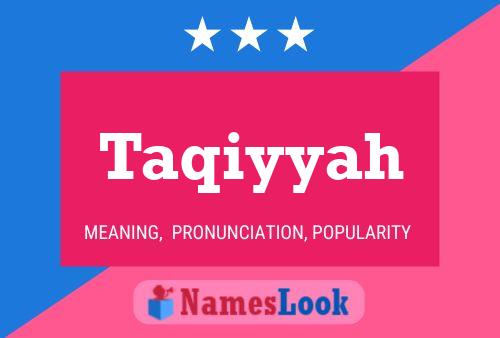 Taqiyyah Name Poster