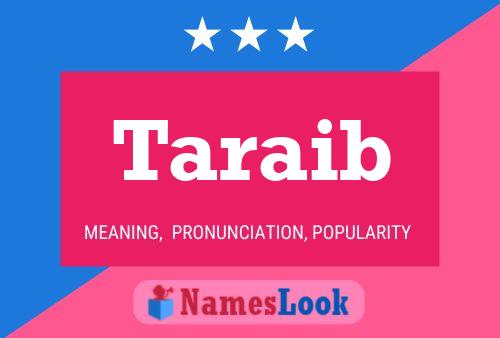 Taraib Name Poster