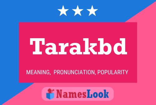 Tarakbd Name Poster