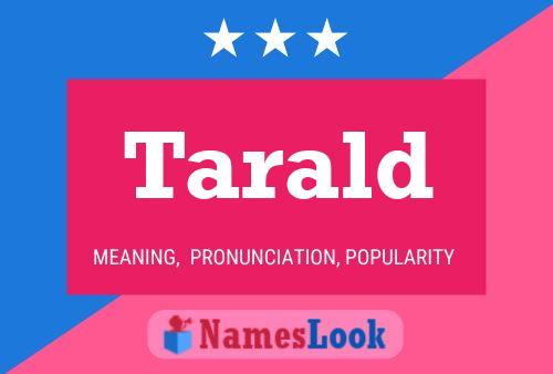 Tarald Name Poster