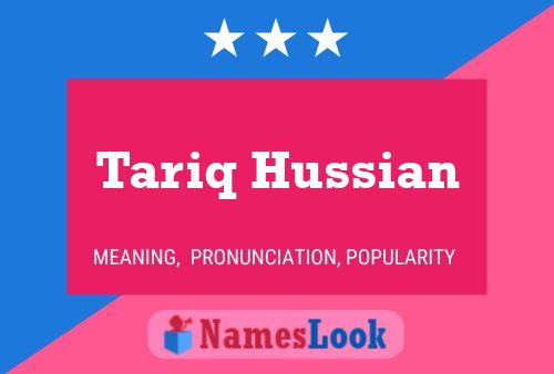 Tariq Hussian Name Poster