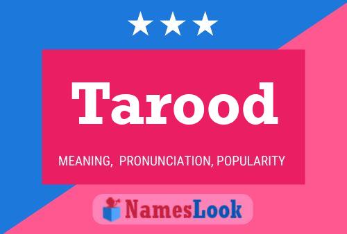 Tarood Name Poster