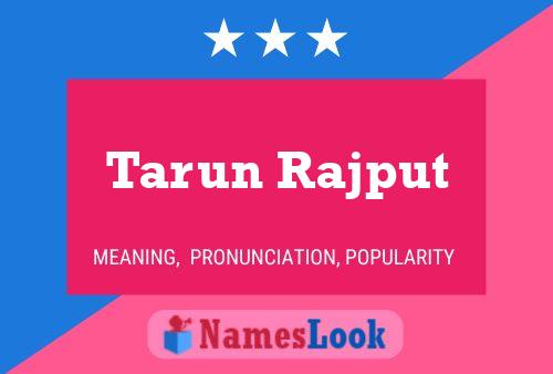 Tarun Rajput Name Poster