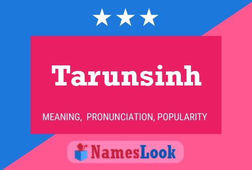 Tarunsinh Name Poster