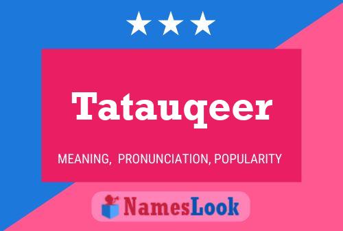 Tatauqeer Name Poster