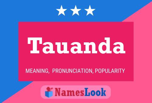 Tauanda Name Poster