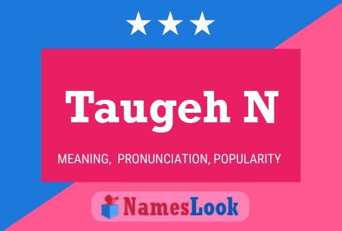 Taugeh N Name Poster