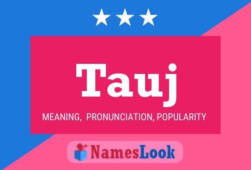 Tauj Name Poster