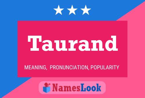 Taurand Name Poster