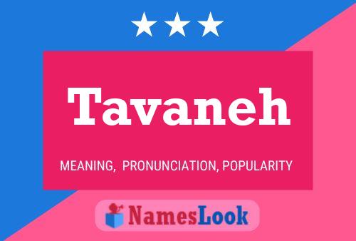 Tavaneh Name Poster