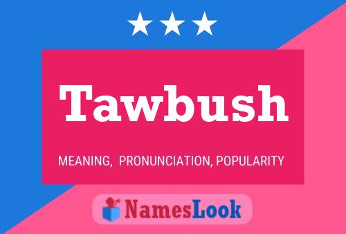 Tawbush Name Poster