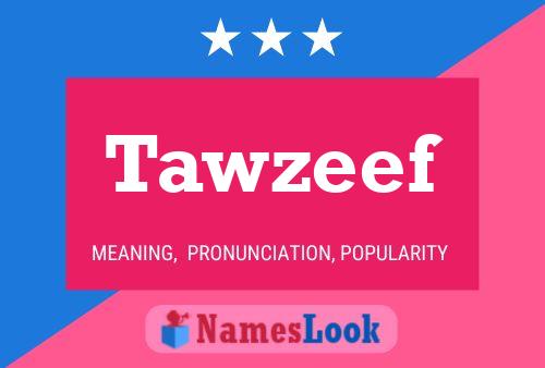 Tawzeef Name Poster