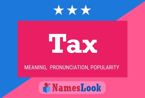 Tax Name Poster