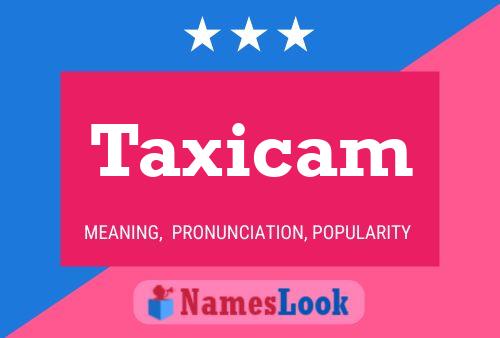 Taxicam Name Poster