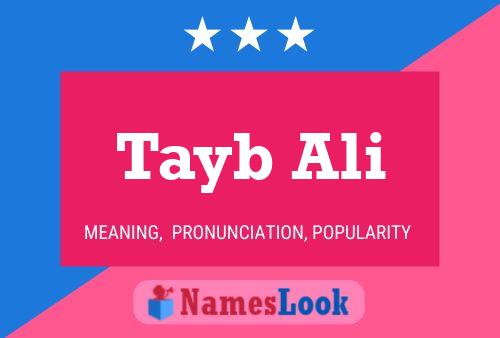 Tayb Ali Name Poster