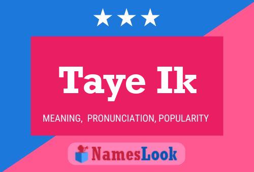 Taye Ik Name Poster