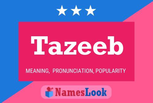 Tazeeb Name Poster