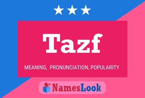 Tazf Name Poster