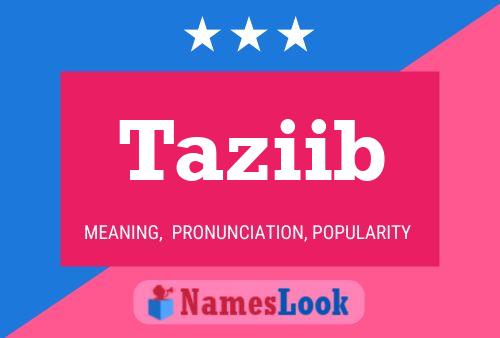 Taziib Name Poster