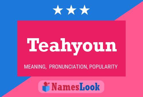 Teahyoun Name Poster