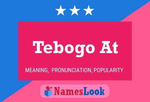 Tebogo At Name Poster