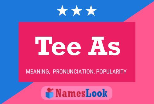 Tee As Name Poster