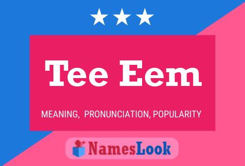 Tee Eem Name Poster