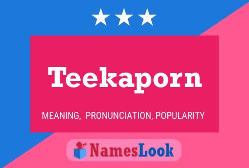 Teekaporn Name Poster