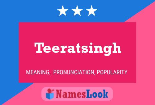 Teeratsingh Name Poster