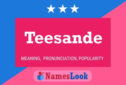 Teesande Name Poster