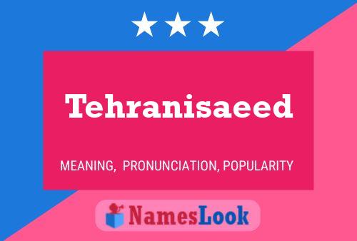 Tehranisaeed Name Poster