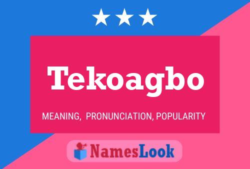 Tekoagbo Name Poster