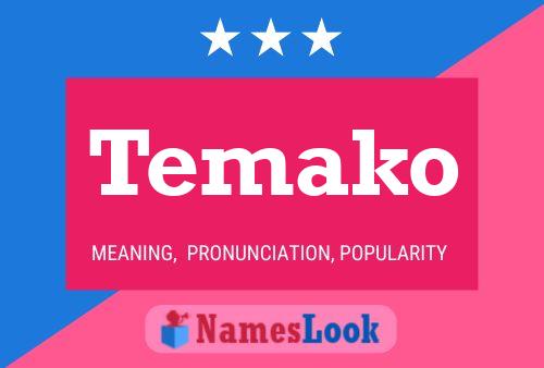 Temako Name Poster