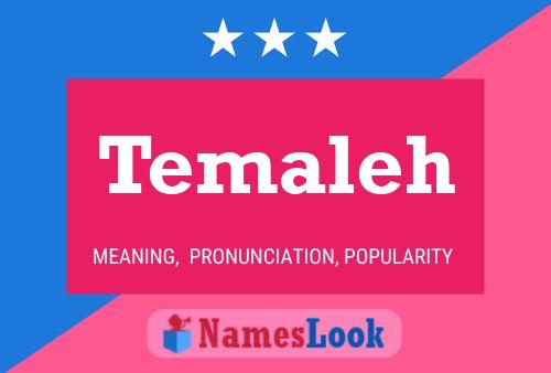 Temaleh Name Poster