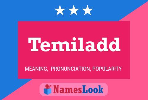 Temiladd Name Poster