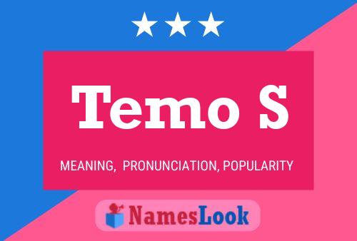 Temo S Name Poster