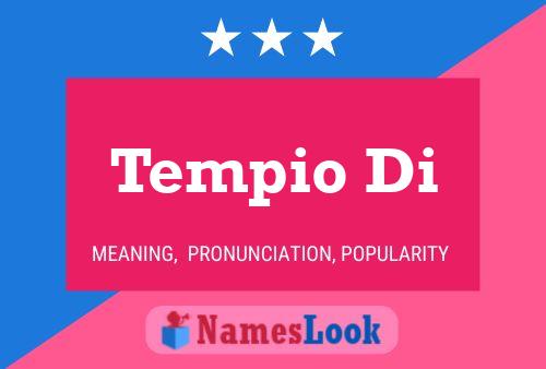 Tempio Di Name Poster