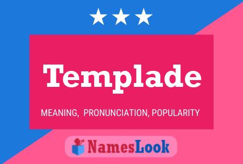 Templade Name Poster