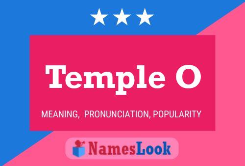 Temple O Name Poster