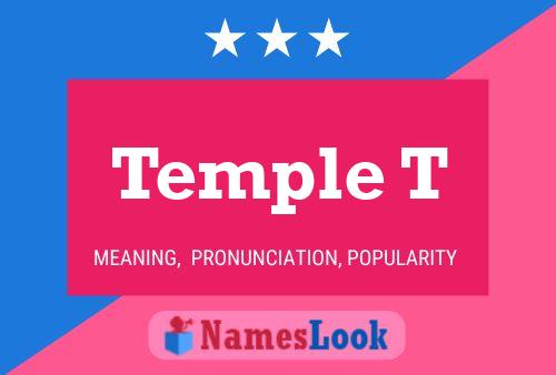 Temple T Name Poster