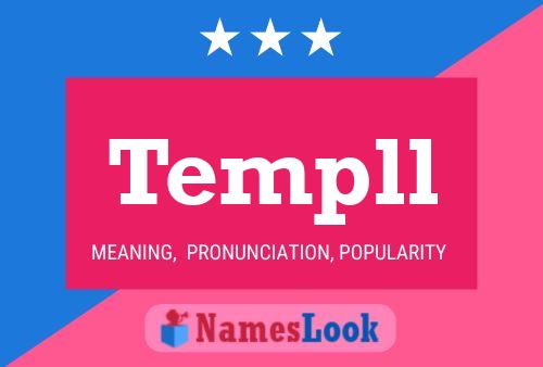 Templl Name Poster