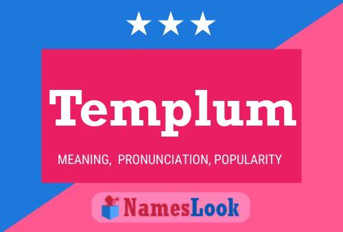 Templum Name Poster