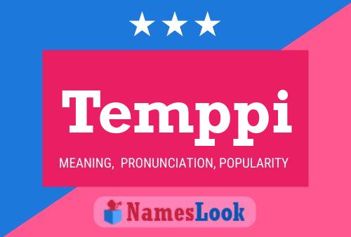 Temppi Name Poster