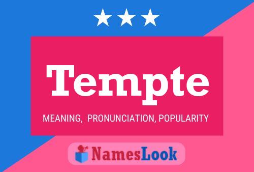 Tempte Name Poster