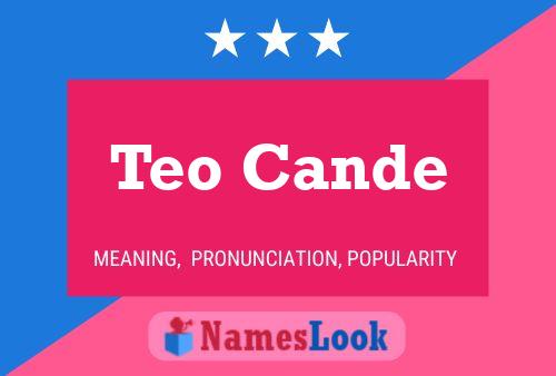 Teo Cande Name Poster