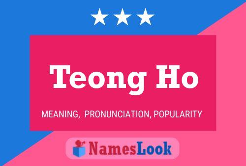 Teong Ho Name Poster